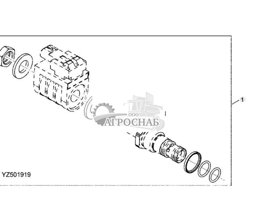 TRANSMISSION PARK 1 BRAKE VALVE SERVICE KIT 